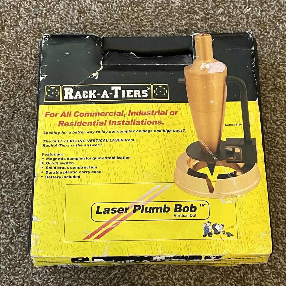 Rack-A-Tiers® 88455 Laser Plumb Bob, Brass GENUINE